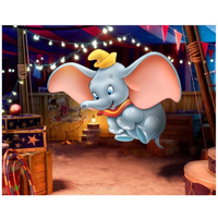 DUMBO PERSONALISED BIRTHDAY PARTY SUPPLIES BANNER BACKDROP DECORATION