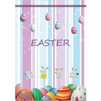 EASTER PERSONALISED PARTY SUPPLIES BANNER BACKDROP DECORATION