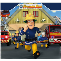 FIREMAN SAM PERSONALISED BIRTHDAY PARTY BANNER BACKDROP