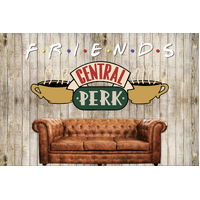 FRIENDS CENTRAL PERK COFFEE SHOP COUCH PERSONALISED BIRTHDAY PARTY SUPPLIES BANNER BACKDROP DECORATION
