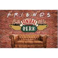 FRIENDS CENTRAL PERK COFFEE CAFE COUCH SOFA PERSONALISED BIRTHDAY PARTY SUPPLIES BANNER BACKDROP DECORATION