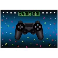GAMING GAME CONSOLE CONTROLLER BIRTHDAY PARTY SUPPLIES BANNER BACKDROP DECORATION