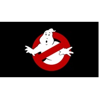 GHOSTBUSTERS SUPERNATURAL MOVIE BLACK RED PERSONALISED BIRTHDAY PARTY SUPPLIES BANNER BACKDROP DECORATION