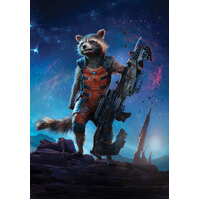 MARVEL GUARDIANS OF THE GALAXY ROCKET RACOON PERSONALISED BIRTHDAY PARTY SUPPLIES BANNER BACKDROP DECORATION