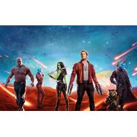 GUARDIANS OF THE GALAXY ROCKET DRAX GAMORA PERSONALISED BIRTHDAY PARTY SUPPLIES BANNER BACKDROP DECORATION