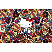 HELLO KITTY BOW STICKERS GRAFFITI ANIME PERSONALISED BIRTHDAY PARTY SUPPLIES BANNER BACKDROP DECORATION