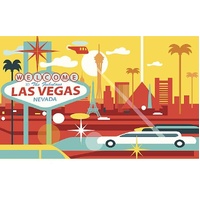 LAS VEGAS CASINO LIMO HELICOPTER CARDS POKER PALM TREE PERSONALISED BIRTHDAY PARTY SUPPLIES BANNER BACKDROP DECORATION