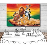 LION KING SUNSET BABY SHOWER PERSONALISED BIRTHDAY PARTY SUPPLIES BANNER BACKDROP DECORATION