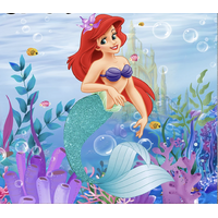 THE LITTLE MERMAID UNDERWATER OCEAN PERSONALISED BIRTHDAY PARTY SUPPLIES BANNER BACKDROP DECORATION