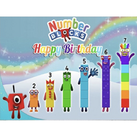 NUMBER BLOCKS GLITTER RAINBOW EDUCATIONAL PERSONALISED BIRTHDAY PARTY SUPPLIES BANNER BACKDROP DECORATION