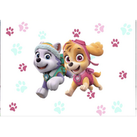 PAW PATROL SKYE EVEREST PUPPY DOG PERSONALISED BIRTHDAY PARTY SUPPLIES BANNER BACKDROP DECORATION