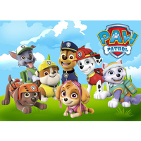 PAW PATROL CHASE PERSONALISED BIRTHDAY PARTY BANNER BACKDROP BACKGROUND
