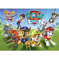 PAW PATROL CHASE PERSONALISED BIRTHDAY PARTY SUPPLIES BANNER BACKDROP DECORATION