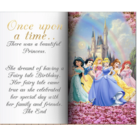 DISNEY PRINCESS ONCE UPON A TIME PERSONALISED BIRTHDAY PARTY SUPPLIES BANNER BACKDROP DECORATION