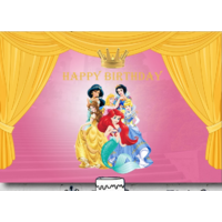 DISNEY PRINCESS ARIEL PERSONALISED BIRTHDAY PARTY BANNER BACKDROP BACKGROUND