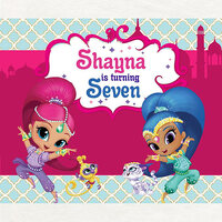 SHIMMER AND SHINE BIRTHDAY PARTY BANNER BACKDROP BACKGROUND