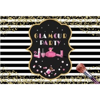 SPA SALON GLAMOUR PERSONALISED BIRTHDAY PARTY BANNER BACKDROP BACKGROUND