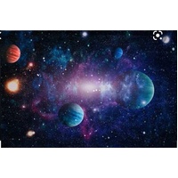 SPACE SOLAR SYSTEM PERSONALISED BIRTHDAY PARTY BANNER BACKDROP BACKGROUND