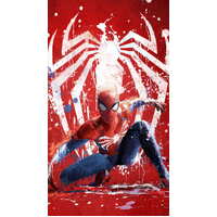 MARVEL SPIDERMAN ABSTRACT ART SUPERHERO PERSONALISED BIRTHDAY PARTY SUPPLIES BANNER BACKDROP DECORATION