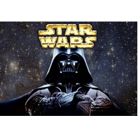 STAR WARS DARTH VADER EMPIRE STRIKES BACK SPACE PERSONALISED BIRTHDAY PARTY SUPPLIES BANNER BACKDROP DECORATION