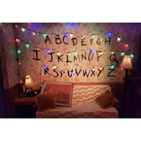 NETFLIX STRANGER THINGS ALPHABET FAIRY LIGHTS PERSONALISED BIRTHDAY PARTY SUPPLIES BANNER BACKDROP DECORATION