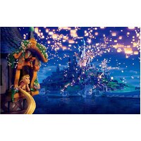 TANGLED RAPUNZEL CASTLE PERSONALISED BIRTHDAY PARTY SUPPLIES BANNER BACKDROP DECORATION