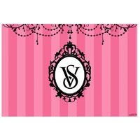 VICTORIA SECRET PINK PERSONALISED BIRTHDAY PARTY SUPPLIES BANNER BACKDROP DECORATION