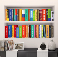 HOME DECOR BOOKS LIBRARY ENGLISH PHYSICS MEDICINE LAW 3D WALL STICKER DECORATION MURAL ART DECAL