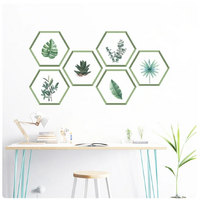 NATURE PLANTS LEAVES SUCCULENTS 3D WALL STICKER DECORATION MURAL ART DECAL