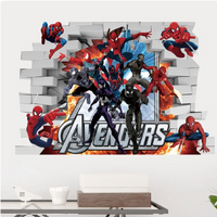 MARVEL'S THE AMAZING SPIDERMAN INTO THE MULTIVERSE 3D WALL STICKER DECORATION MURAL ART DECAL