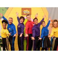 THE WIGGLES EVIE KELLY TSEHAY PERSONALISED BIRTHDAY PARTY BANNER BACKDROP BACKGROUND