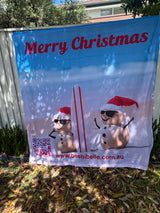 Custom Mesh Banner QR Code Printing Weatherproof Free Design All Sizes