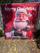 Custom Mesh Banner QR Code Printing Weatherproof Free Design All Sizes