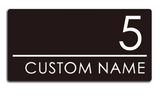 HOUSE SIGN ADDRESS SIGN NUMBER STREET ACRYLIC DOOR WALL BLACK PLAQUE