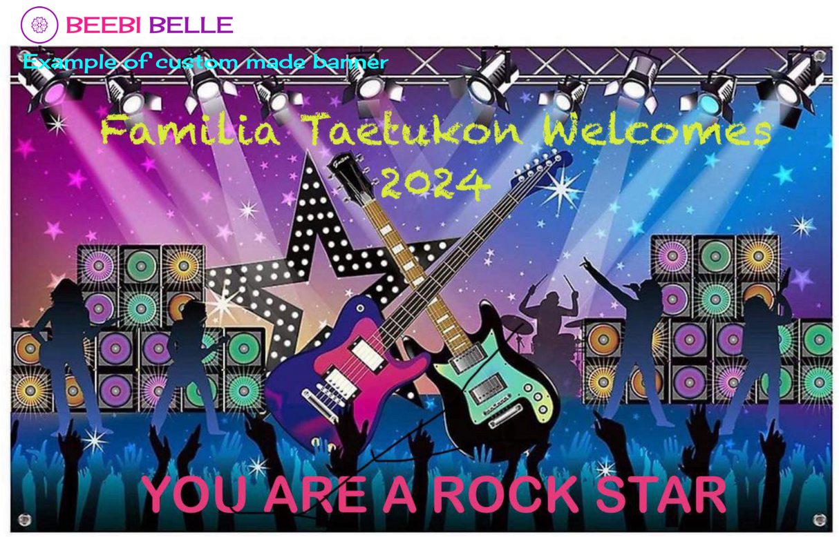 CUSTOM PERSONALISED BANNER & BACKDROP | FREE DESIGN | BIRTHDAYS,  EVENTS & PARTIES