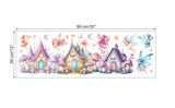 ELF FLOWER FAIRY FAIRIES FLOWER CASTLE PRINCESS 3D WALL STICKER MURAL ART Decal