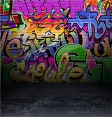 GRAFFITI STREET PAINT TAG COLOUR PERSONALISED BIRTHDAY PARTY BANNER BACKDROP