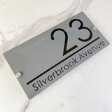 CUSTOM ACRYLIC MODERN HOUSE SIGN NUMBER STREET SIGN ADDRESS DOOR WALL PLAQUE