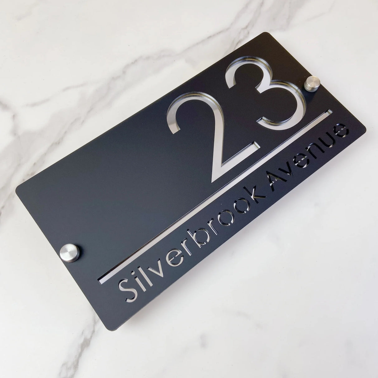 CUSTOM ACRYLIC MODERN HOUSE SIGN NUMBER STREET SIGN ADDRESS DOOR WALL PLAQUE