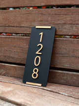 CUSTOM HOUSE SIGN DOOR ADDRESS SIGN 3D ACRYLIC MODERN HOUSE NUMBER PLAQUE STREET SIGN