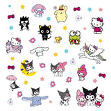 HELLO KITTY KUROMI MY MELODY PINK PURPLE WALL STICKER MURAL ART Decal