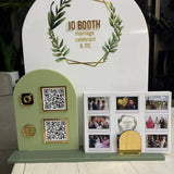 Custom Acrylic Multi QR Code Display Stand | Arched Design | 60 Colours