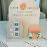 Custom Acrylic Multi QR Code Display Stand | Arched Design | 60 Colours