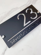CUSTOM ACRYLIC MODERN HOUSE SIGN NUMBER STREET SIGN ADDRESS DOOR WALL PLAQUE