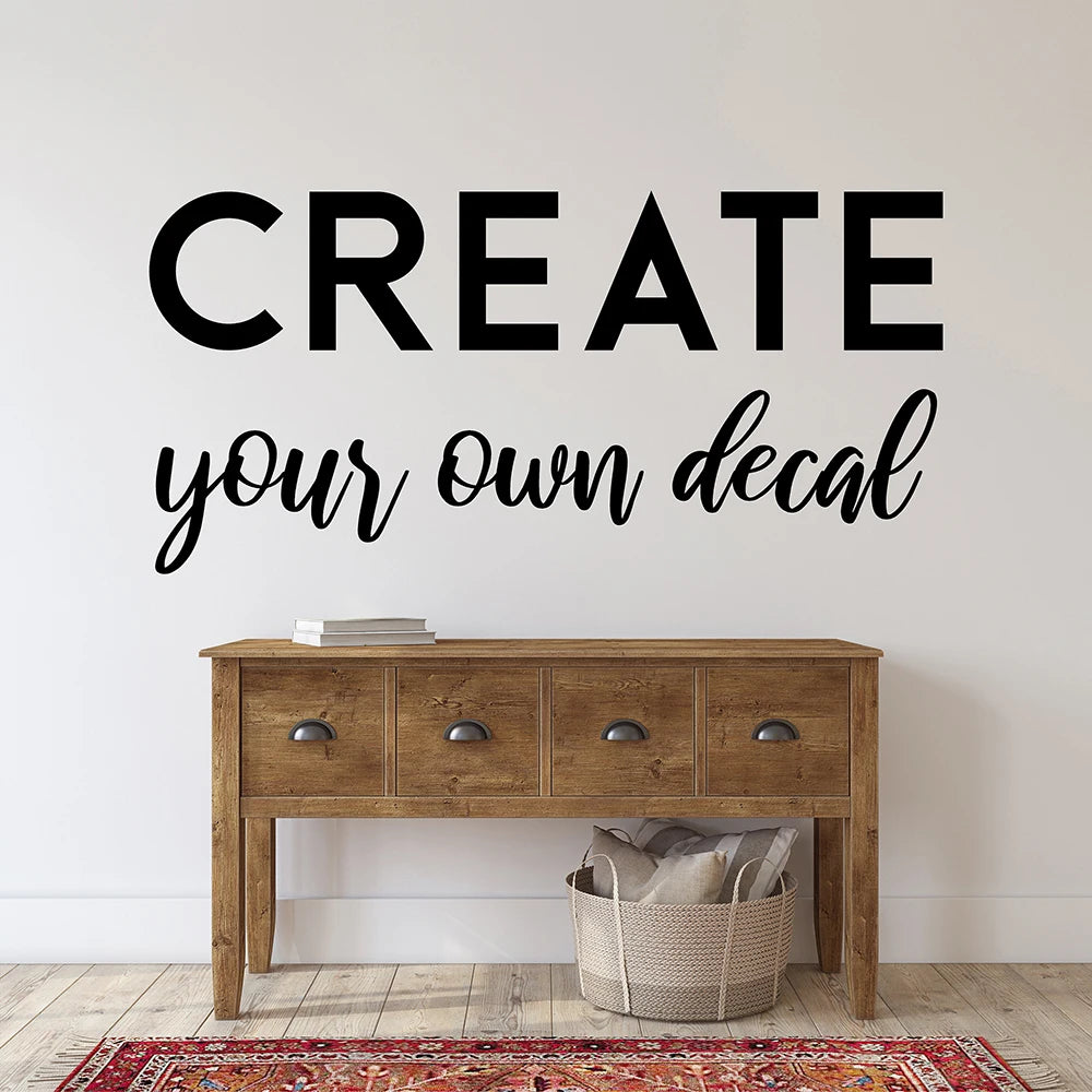 CUSTOM WALL STICKER DECAL PERSONALISED VINYL NAME BUSINESS SIGN