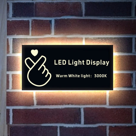 LIGHT UP LED 3D WATERPROOF CUSTOM ACRYLIC HOUSE SIGN ADDRESS NUMBER PLAQUE LED