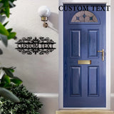Custom Decorative Metal House Number Sign | Personalised Laser-Cut Address Plaque