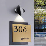 STAINLESS STEEL MODERN HOUSE ADDRESS SIGN BUSINESS ADDRESS PERSONALISED FAMILY NAME