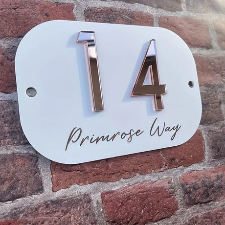 3D CUSTOM ACRYLIC PREMIUM HOUSE DOOR SIGN NUMBER MODERN ADDRESS PLAQUE