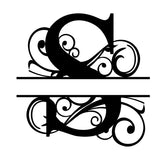 CUSTOM HOUSE SIGN BLACK METAL LETTER NAME MONOGRAME LETTER NAME PLAQUE 30CM